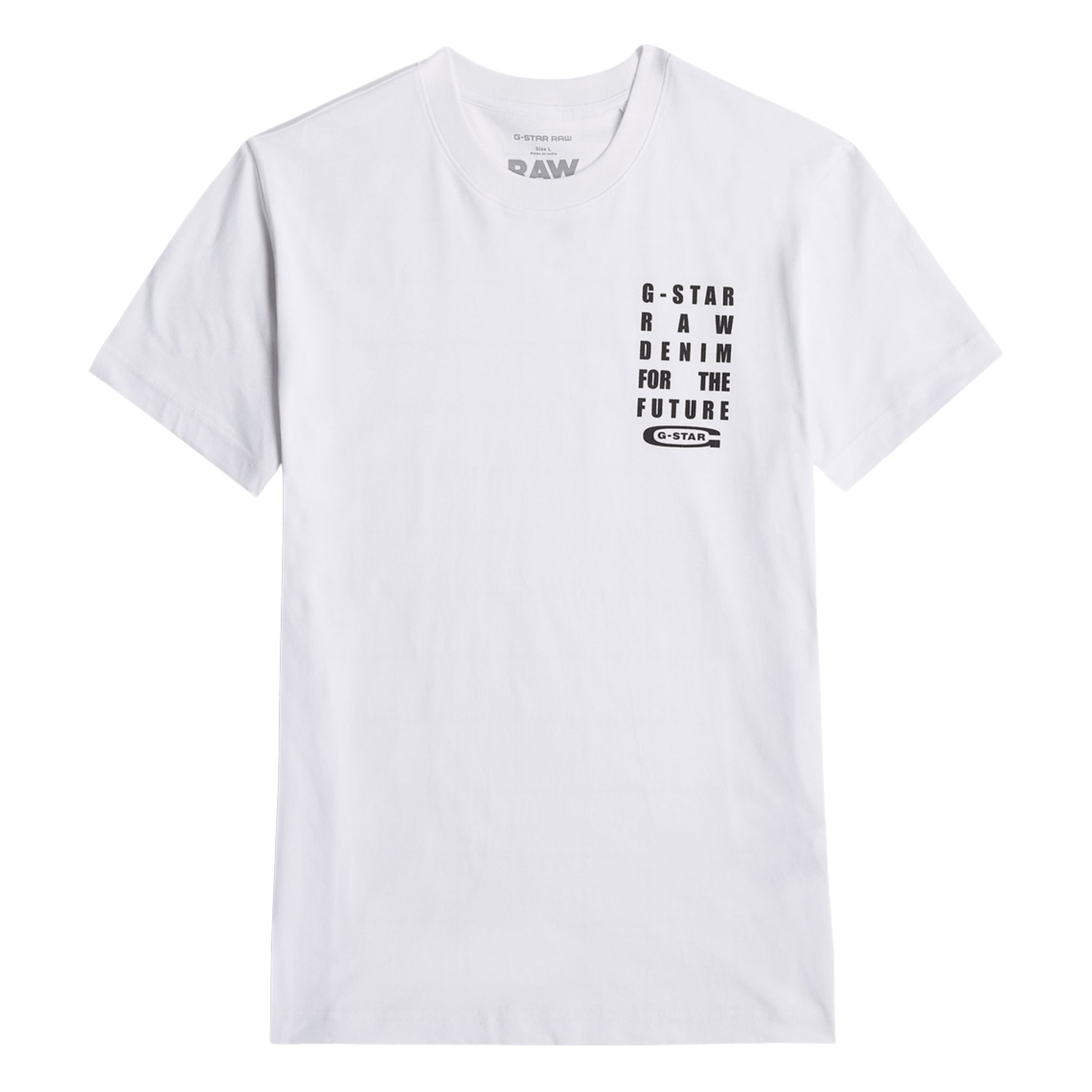 G-Star T-Shirt Text Chest White